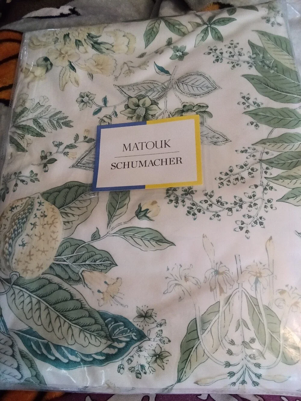 Matouk Schumacher King Size Duvet Cover Pomegranate Citrus New In Package